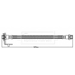 Brake Hose Pipe BORG & BECK BBH8523 OE Ref 587371G000