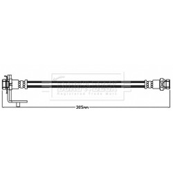 Brake Hose Pipe BORG & BECK BBH8524 OE Ref 587381G000