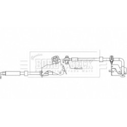 Brake Hose Pipe BORG & BECK BBH8534 OE Ref 9676346180
