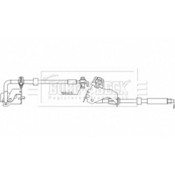 Brake Hose Pipe BORG & BECK BBH8535 OE Ref 9676346080 BORG & BECK