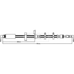 Brake Hose Pipe BORG & BECK BBH8536 OE Ref 4806.J6