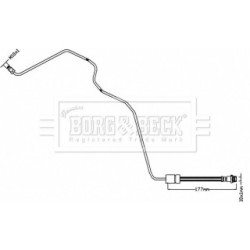 Brake Hose Pipe BORG & BECK BBH8552 OE Ref 31305086