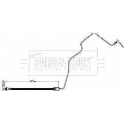 Brake Hose Pipe BORG & BECK BBH8554 OE Ref 31305088