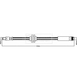 Brake Hose Pipe BORG & BECK BBH8569 OE Ref 96870359 BORG & BECK