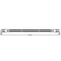 Brake Hose Pipe BORG & BECK BBH8570 OE Ref 95022604 BORG & BECK