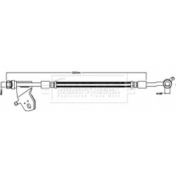 Brake Hose Pipe BORG & BECK BBH8579 OE Ref 587381P300