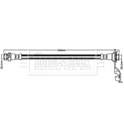 Brake Hose Pipe BORG & BECK BBH8581 OE Ref 5873707000