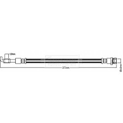 Brake Hose Pipe BORG & BECK BBH8583 OE Ref 587371W300 BORG & BECK