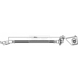 Brake Hose Pipe BORG & BECK BBH8585 OE Ref 587382P100 BORG & BECK