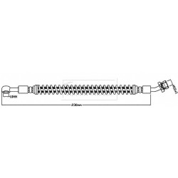 Brake Hose Pipe BORG & BECK BBH8586 OE Ref 587373E100 BORG & BECK