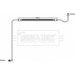 Brake Hose Pipe BORG & BECK BBH8590 OE Ref 463150252R