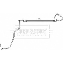 Brake Hose Pipe BORG & BECK BBH8591 OE Ref 463160014R