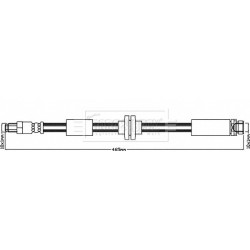 Brake Hose Pipe BORG & BECK BBH8612 OE Ref 1571287 BORG & BECK