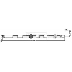 Brake Hose Pipe BORG & BECK BBH8617 OE Ref 420611707B BORG & BECK