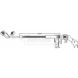 Brake Hose Pipe BORG & BECK BBH8619 OE Ref K04683997AH