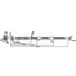 Brake Hose Pipe BORG & BECK BBH8624 OE Ref 587313L000
