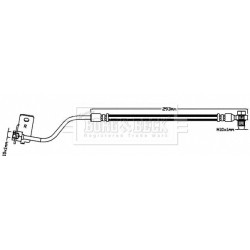 Brake Hose Pipe BORG & BECK BBH8628 OE Ref XR839092 BORG & BECK