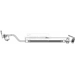 Brake Hose Pipe BORG & BECK BBH8631 OE Ref XR843132 BORG & BECK