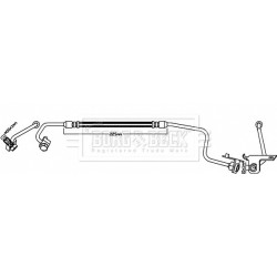 Brake Hose Pipe BORG & BECK BBH8634 OE Ref C2Z2223