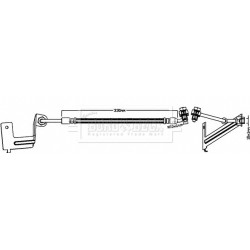 Brake Hose Pipe BORG & BECK BBH8637 OE Ref C2C37052