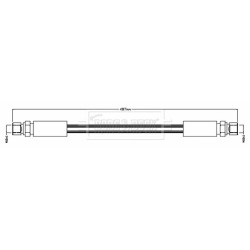 Brake Hose Pipe BORG & BECK BBH8722 OE Ref 461 420 09 48