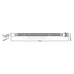 Brake Hose Pipe BORG & BECK BBH8743 OE Ref 9094702F96 BORG & BECK