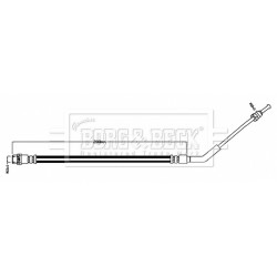 Brake Hose Pipe BORG & BECK BBH8764 OE Ref 34306774341