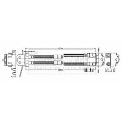 Brake Hose Pipe BORG & BECK BBH8773 OE Ref 2100811