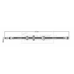 Brake Hose Pipe BORG & BECK BBH8777 OE Ref 34106861805 BORG & BECK