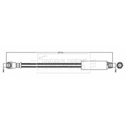 Brake Hose Pipe BORG & BECK BBH8789 OE Ref 4144280135 BORG & BECK