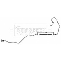 Brake Hose Pipe BORG & BECK BBH8796 OE Ref 9688977780 BORG & BECK