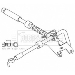 Brake Hose Pipe BORG & BECK BBH8798 OE Ref 9816248480