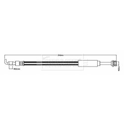Brake Hose Pipe BORG & BECK BBH8806 OE Ref GHP943810B BORG & BECK