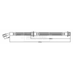 Brake Hose Pipe BORG & BECK BBH8807 OE Ref 462113DA0A BORG & BECK