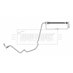 Brake Hose Pipe BORG & BECK BBH8817 OE Ref 31305090 BORG & BECK