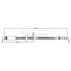 Brake Hose Pipe BORG & BECK BBH8822 OE Ref 9811142280 BORG & BECK