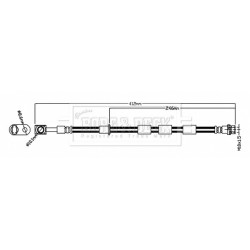 Brake Hose Pipe BORG & BECK BBH8823 OE Ref H1BC2B557AB