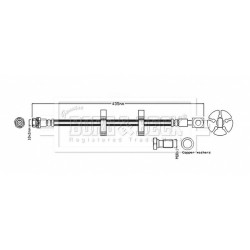 Brake Hose Pipe BORG & BECK BBH8828 OE Ref 1893907 BORG & BECK