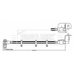 Brake Hose Pipe BORG & BECK BBH8830 OE Ref C2C3560 BORG & BECK
