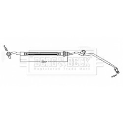 Brake Hose Pipe BORG & BECK BBH8835 OE Ref 587472K500 BORG & BECK