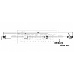 Brake Hose Pipe BORG & BECK BBH8840 OE Ref 2Q0 611 701 A