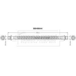 Brake Hose Pipe BORG & BECK BBH8844 OE Ref ANR5916