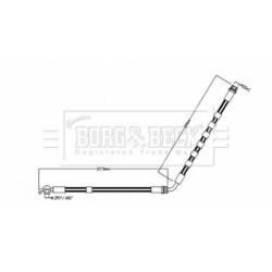 Brake Hose Pipe BORG & BECK BBH8852 OE Ref 1786229