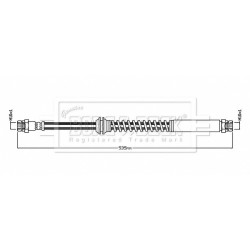 Brake Hose Pipe BORG & BECK BBH8861 OE Ref 2K5611775N