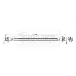 Brake Hose Pipe BORG & BECK BBH8871 OE Ref 5157074P00