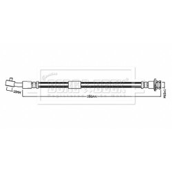 Brake Hose Pipe BORG & BECK BBH8874 OE Ref 463154432R BORG & BECK