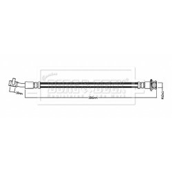 Brake Hose Pipe BORG & BECK BBH8875 OE Ref 463167341R BORG & BECK