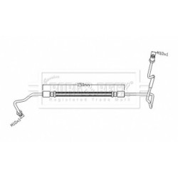 Brake Hose Pipe BORG & BECK BBH8877 OE Ref 463169296R