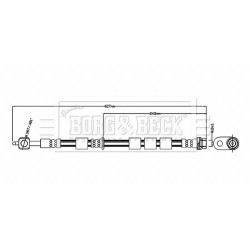 Brake Hose Pipe BORG & BECK BBH8879 OE Ref E4B12078BA BORG & BECK