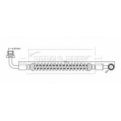 Brake Hose Pipe BORG & BECK BBH8884 OE Ref MR569890